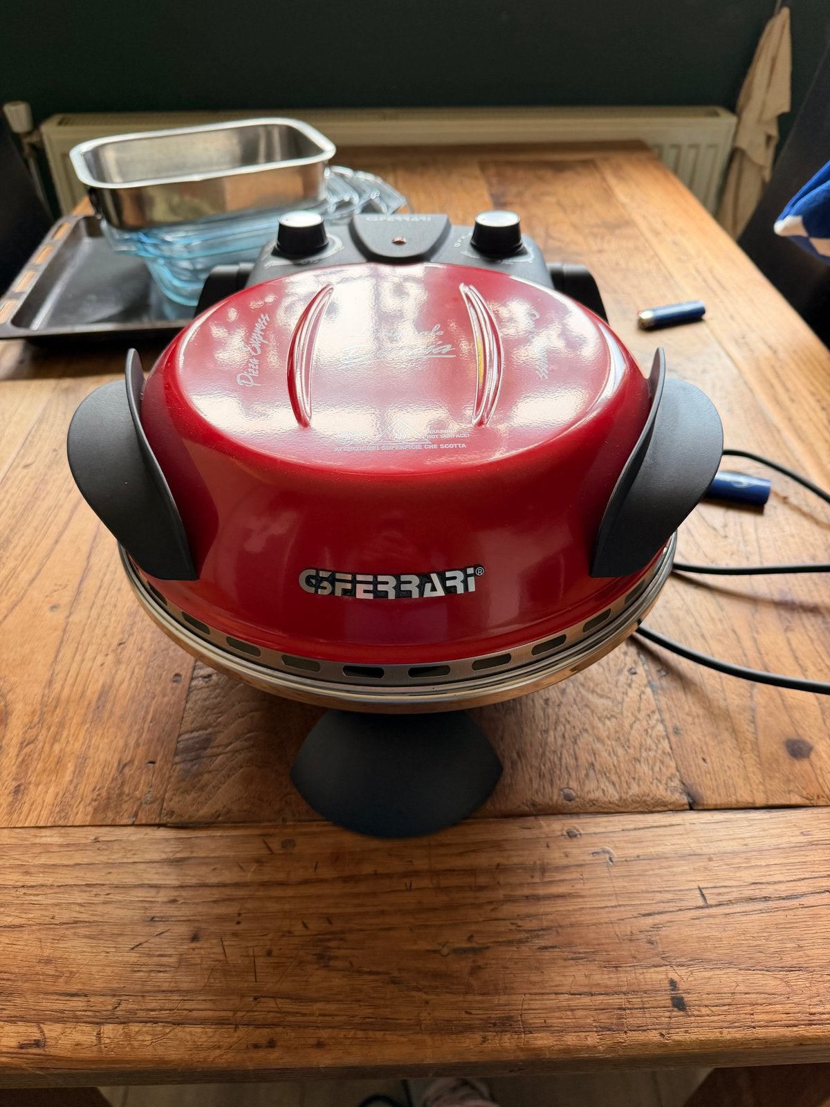 Pizzaoven Ferrari Delizia Rood nieuw, Ophalen, Nieuw
