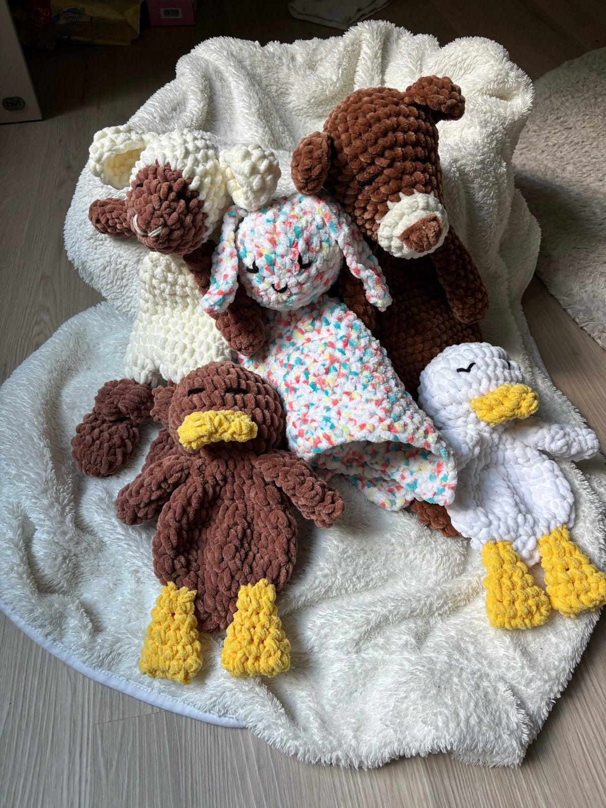 Babyknuffels en knuffeldoekjes handgemaakt op bestelling, Handgemaakt, Nieuw, Ophalen of Verzenden, Middelgroot (20 tot 80 cm)