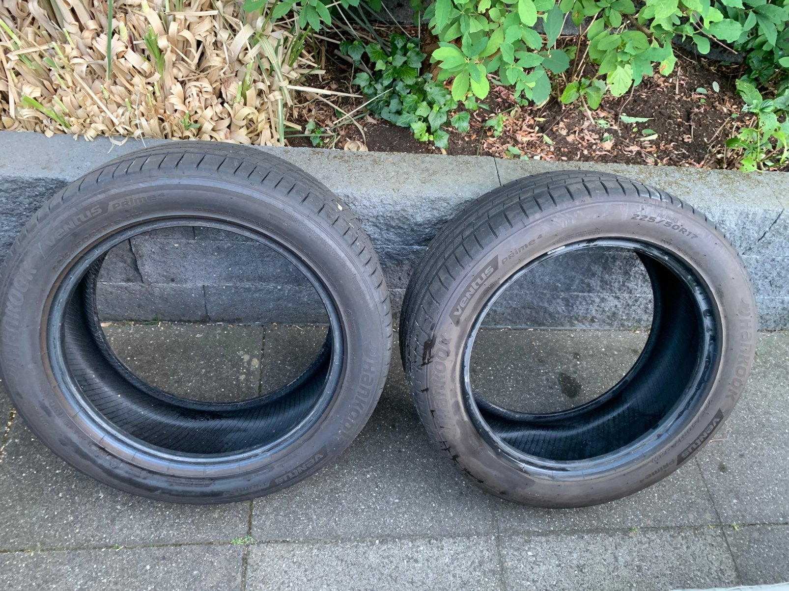 Te koop 2x hankook 225/50r17 5 a 6 mm, Auto-onderdelen, Banden en Velgen, Ophalen, Gebruikt, 17 inch, Band(en)