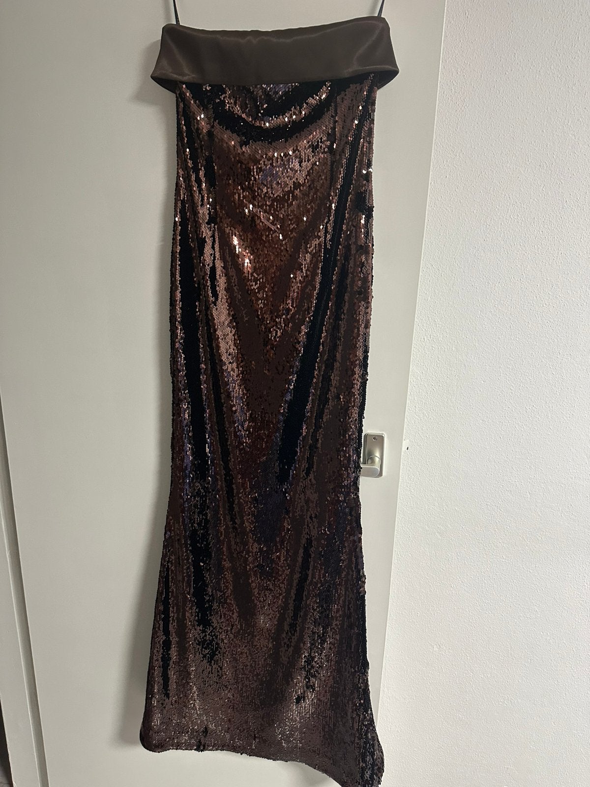 Avond jurk, Kleding | Dames, Ophalen, Galajurk, Bruin, Zo goed als nieuw