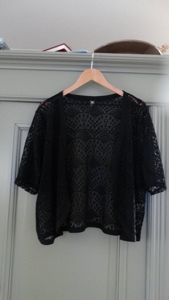 Zhenzi zwart kanten vestje, maat 50, Kleding | Dames, Zhenzi, Verzenden, Zwart, Maat 46/48 (XL) of groter