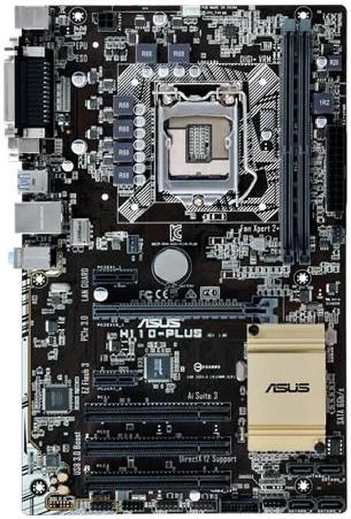 ASUS H110 PLUS Moederbord met Socket LGA 1151, Ophalen of Verzenden, Gebruikt, DDR3