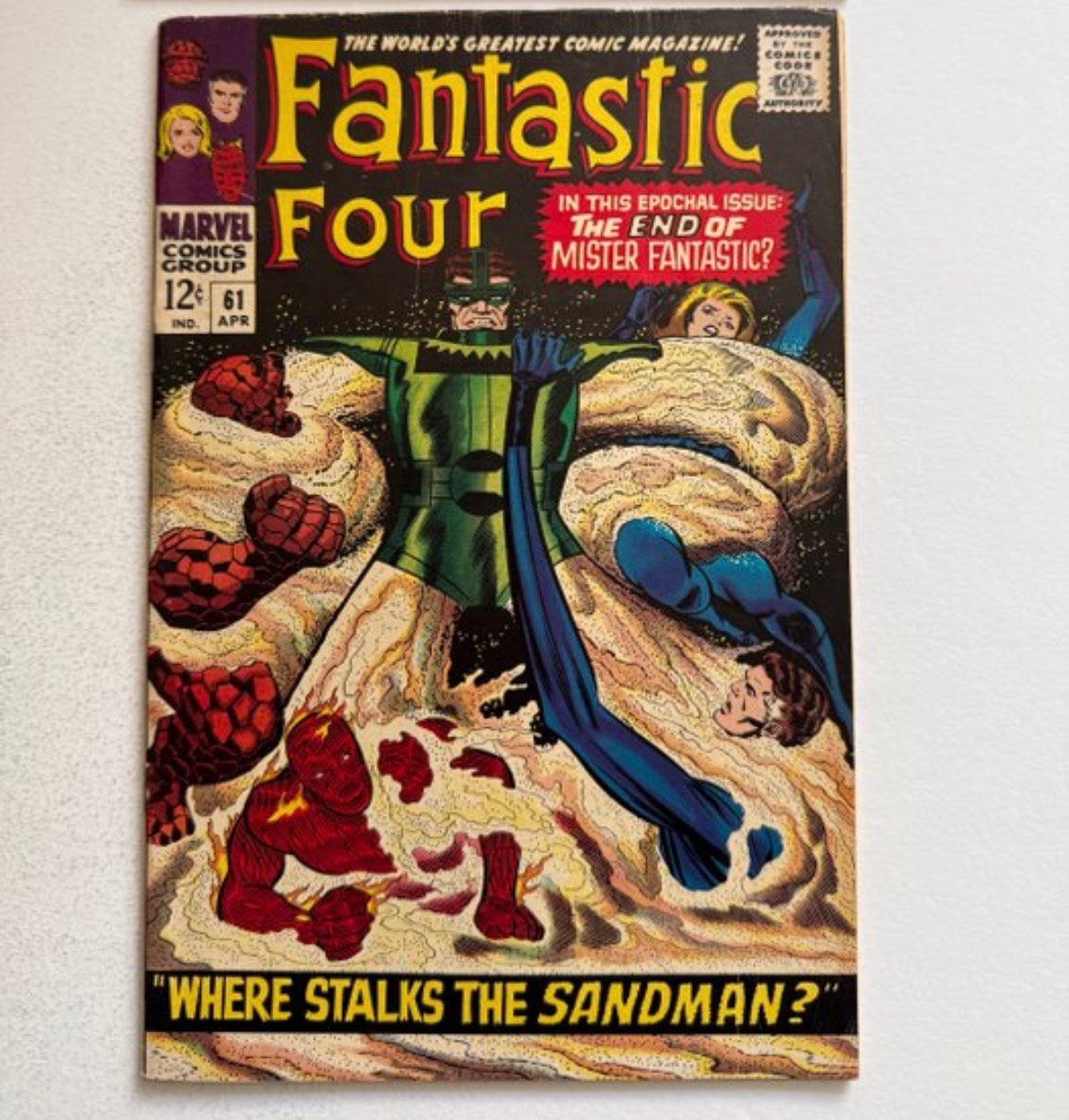Fantastic Four - Where stalks the Sandman? - 1967 - FN+, Amerika, Marvel Comics, Ophalen of Verzenden, Gelezen