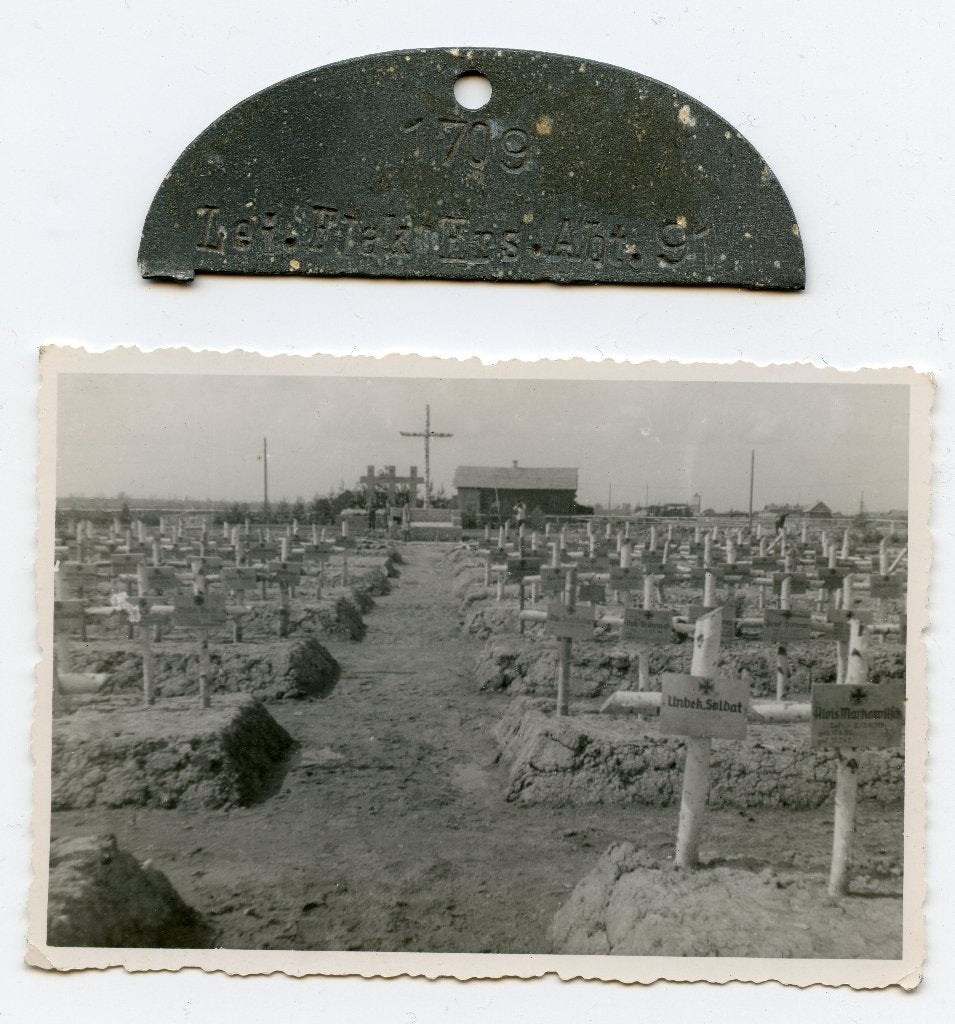 Erkennungsmarke (EKM) Luftwaffe met Graffoto, Ophalen of Verzenden, Luchtmacht, Duitsland