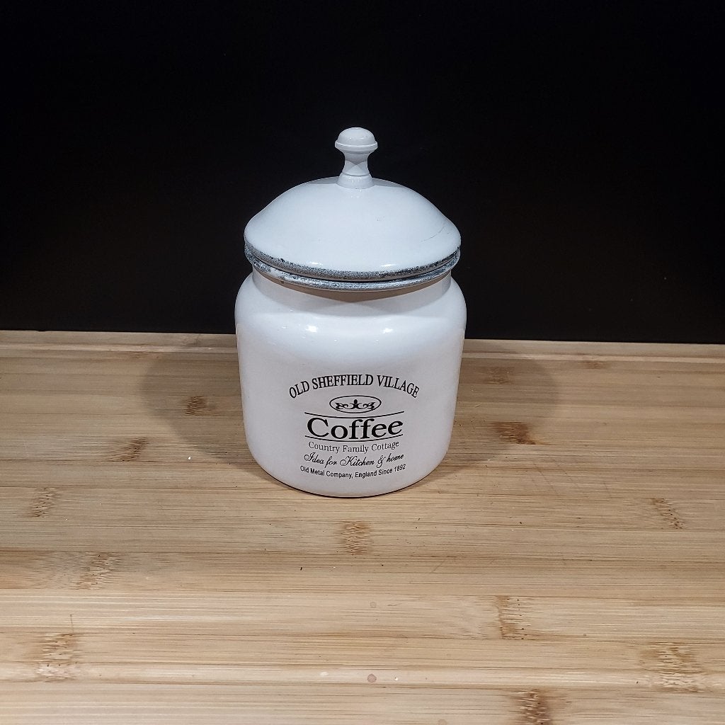 Emaille voorraadbus koffie, Ophalen of Verzenden