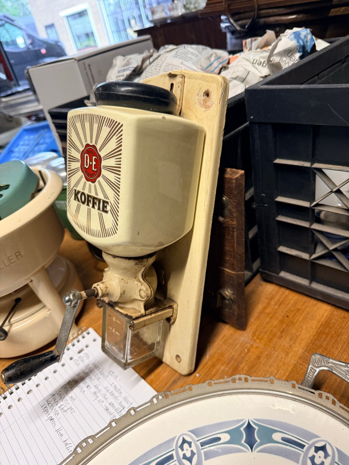 Vintage Douwe Egberts Koffiemolen - Wandmodel, Ophalen of Verzenden