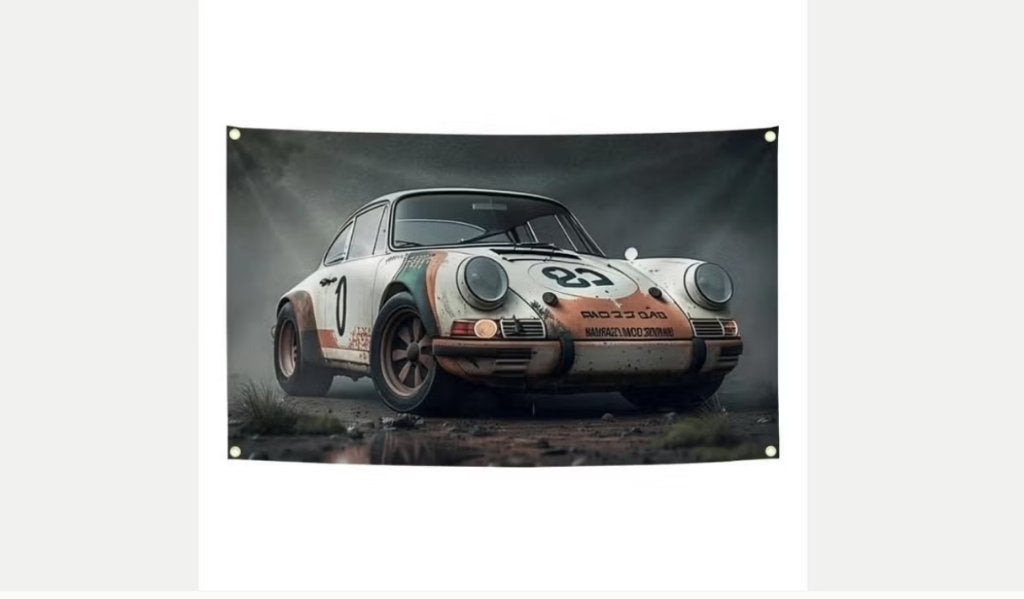 Grote vlaggen Vintage Porsche (150x90cm), Diversen, Ophalen of Verzenden, Nieuw