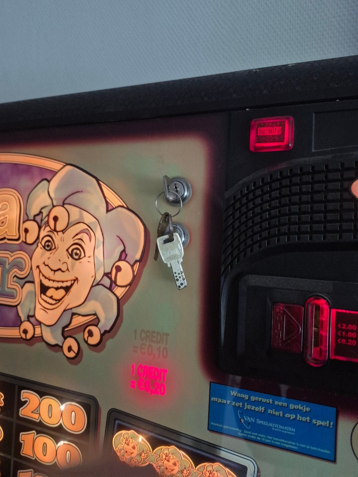 Extra Joker gokkast - Barcrest, Euro, Ophalen, Gebruikt, Met sleutels