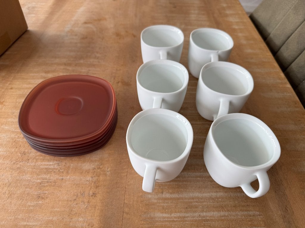 Nespresso lungo kopjes, Gebruikt, Ophalen of Verzenden, Glas, Overige stijlen