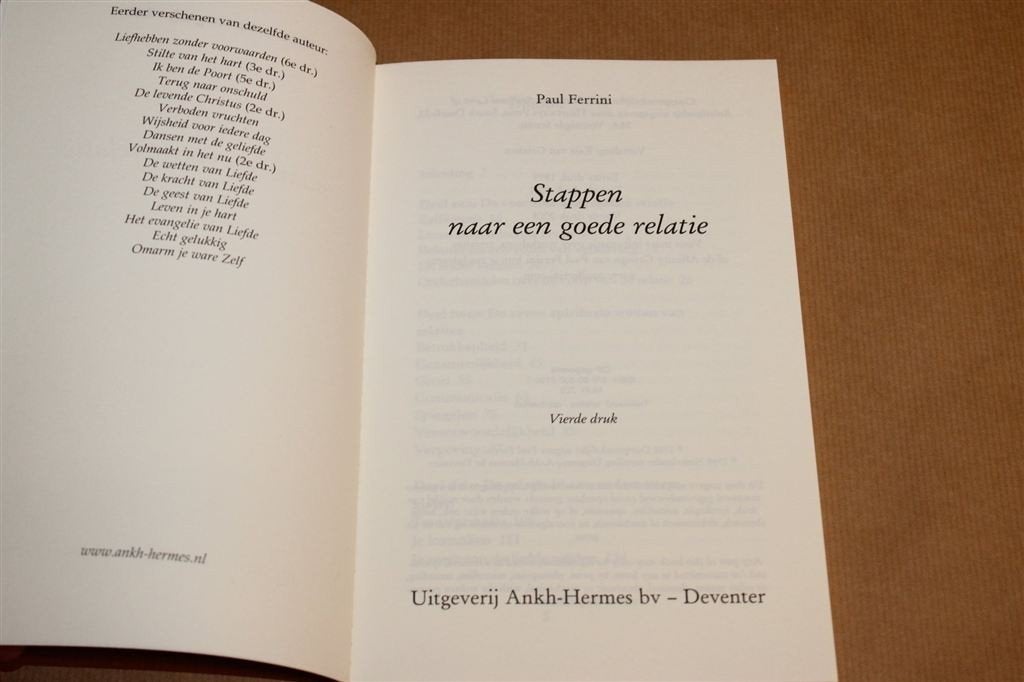 Stappen naar een Goede Relatie — Spirituele Wetten, Boeken, Ophalen of Verzenden, Zo goed als nieuw, Overige onderwerpen, Achtergrond en Informatie