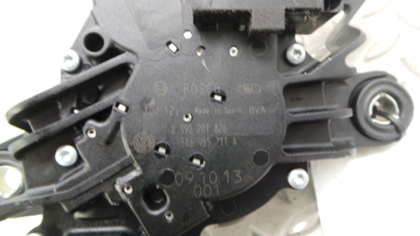 VOLKSWAGEN GOLF 5K1 RUITENWISSERMOTOR ACHTER 2009, Ophalen of Verzenden, Gebruikt, ARN erkend