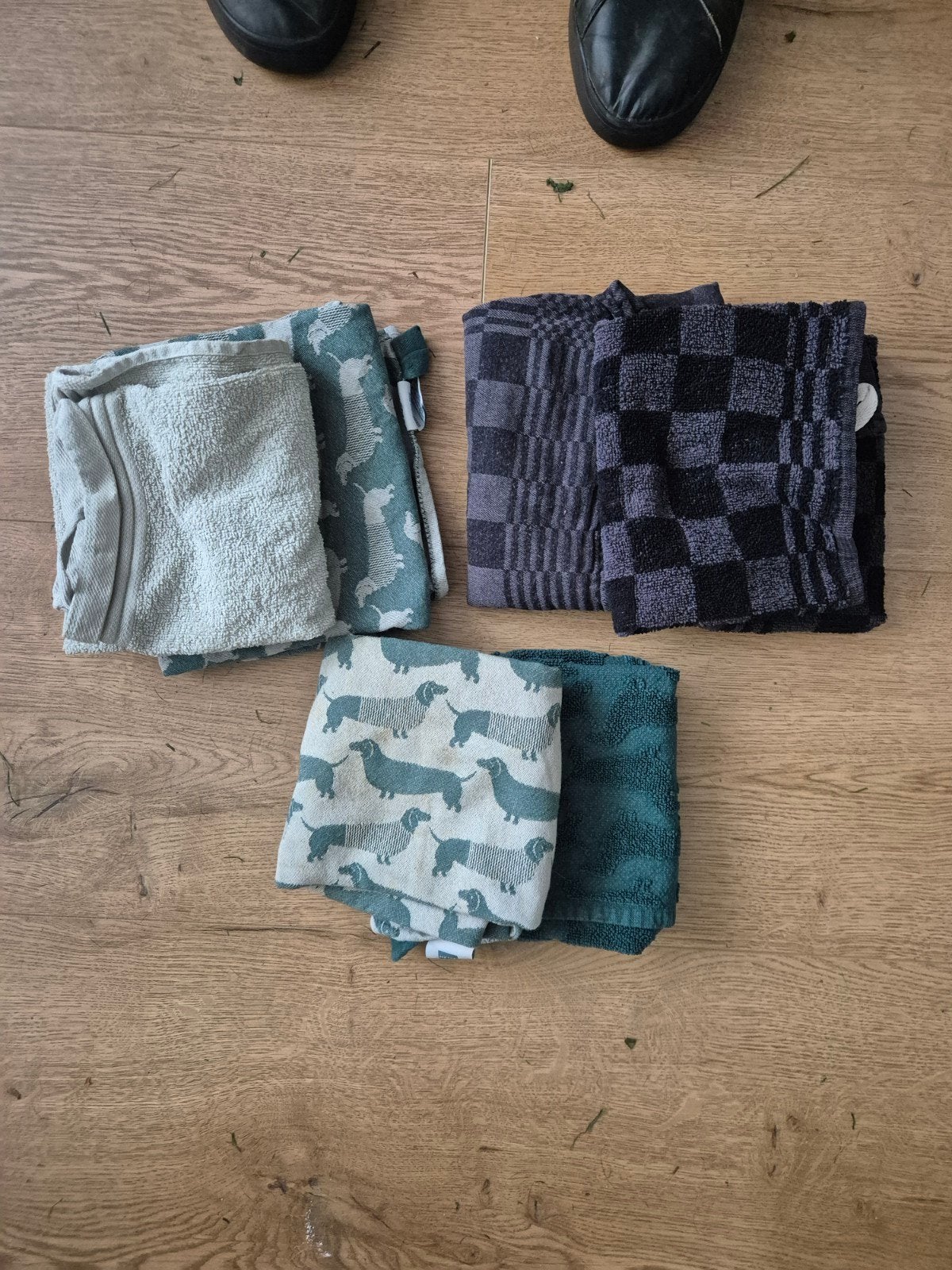 Keukentextiel set: theedoeken en handdoeken, Ophalen
