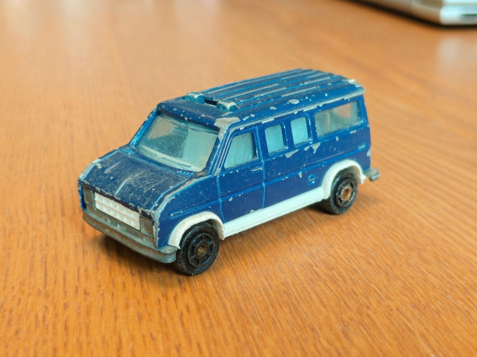 Majorette Dodge Van BLAUW Fourgon, Ophalen of Verzenden, Auto