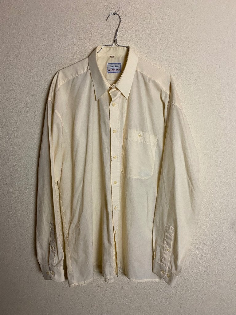Overhemd geel - XL - voor kleinigheidje, Ophalen, Gedragen, Geel, Halswijdte 43/44 (XL)