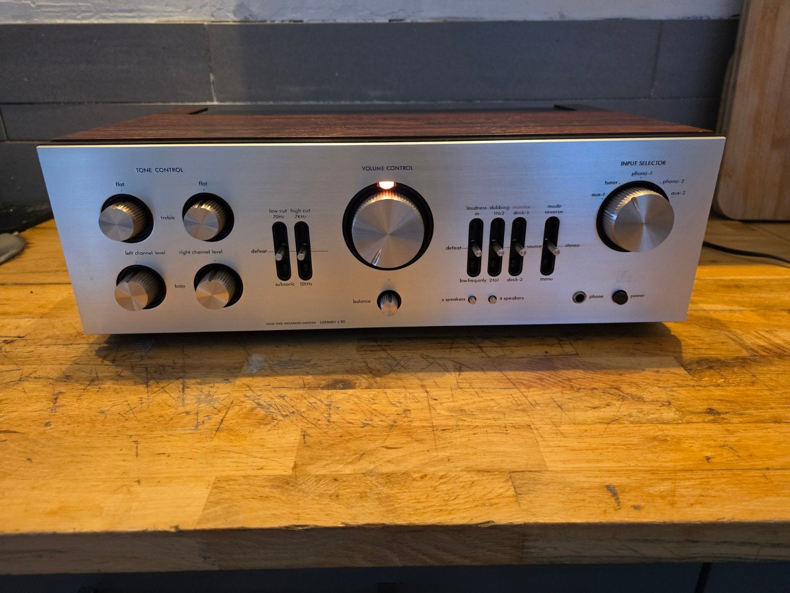 luxman l-80, Ophalen of Verzenden, Gebruikt, Minder dan 60 watt