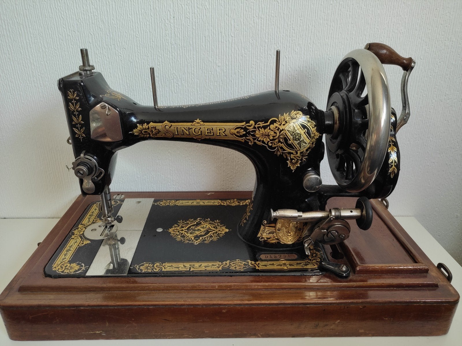 Singer naaimachine, 1908/1909 prachtig Antiek, Ophalen