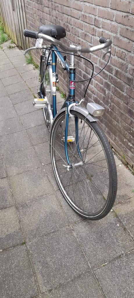 Vintage Peugeot fiets - Blauw, goede staat, Ophalen, Gebruikt, Overige merken