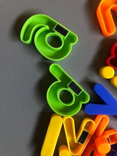 magnetische letters, Kinderen en Baby's, Speelgoed | Educatief en Creatief, Zo goed als nieuw, Ophalen of Verzenden