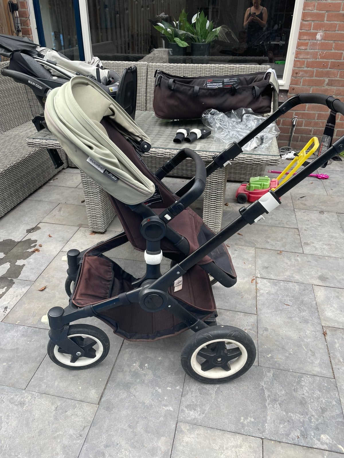 Complete bugaboo buffalo incl isofix en maxicosi, Ophalen, Gebruikt, Overige merken, Verstelbare rugleuning