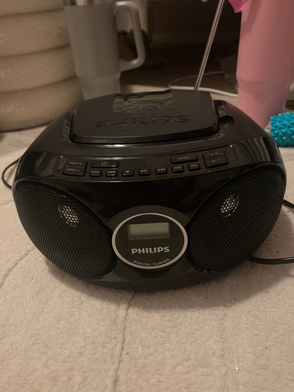Philips Radio met CD-speler - Zwart, Ophalen, Gebruikt, Radio, Met cd-speler