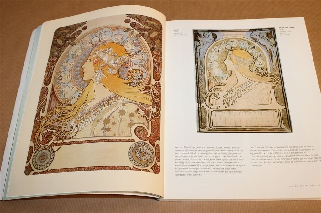 Alphonse Mucha — Jugendstil Kunstboek Rijk Geïllustreerd, Ophalen of Verzenden, Gelezen