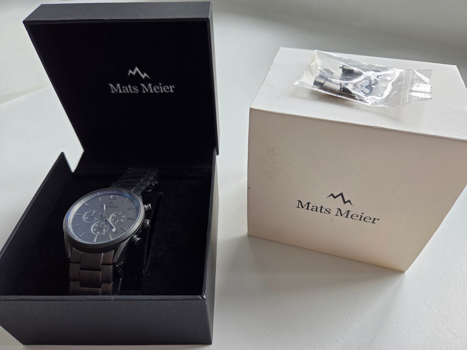 Mats Meier Herenhorloge - Zo goed als nieuw, Overige merken, Staal, Staal, Polshorloge
