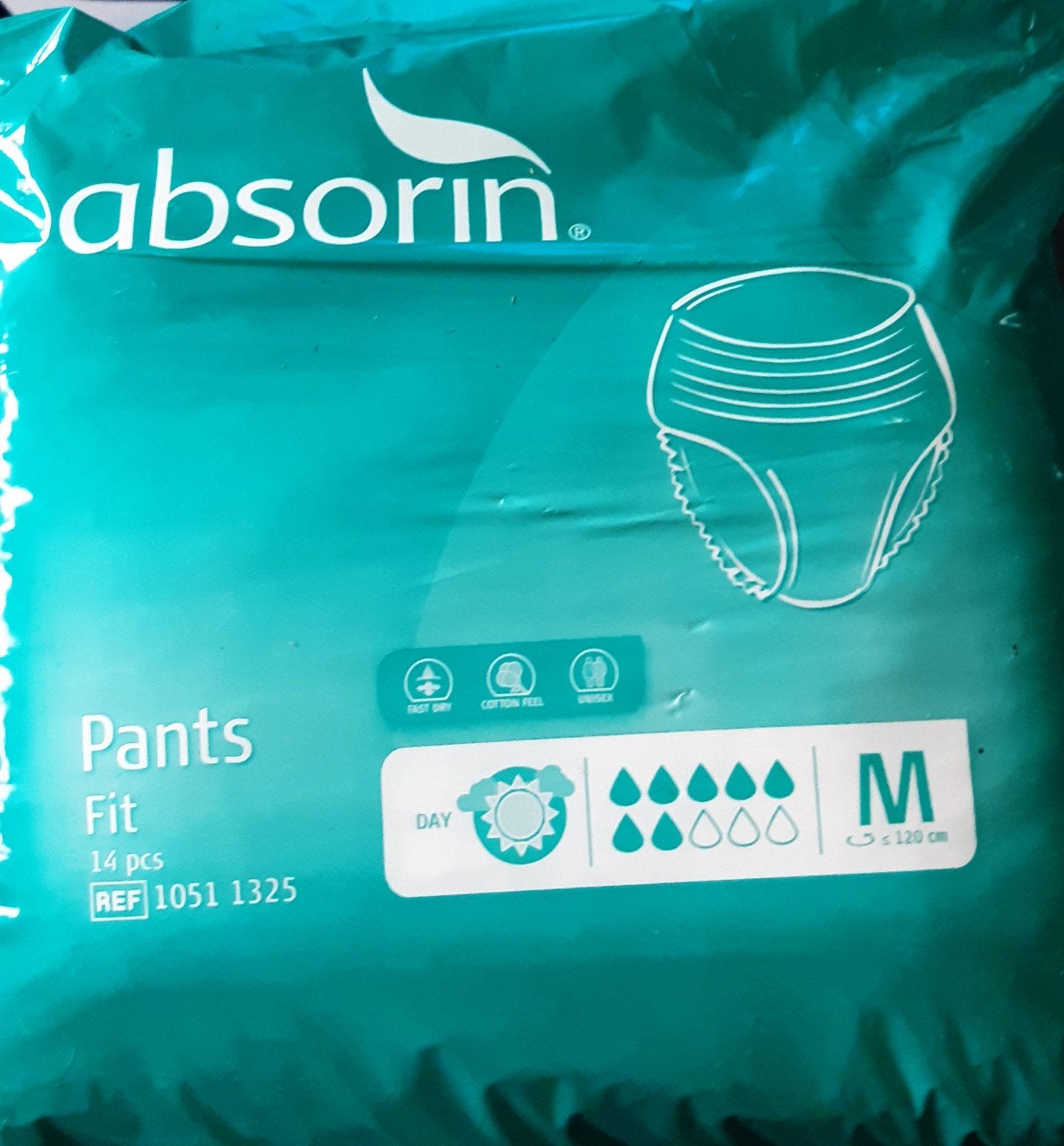 Absorin incontinentie heren luiers nieuw  in pak. 14, Diversen, Verpleegmiddelen, Ophalen of Verzenden, Nieuw