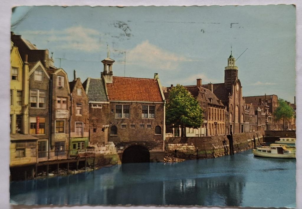 Oude Ansichtkaart Rotterdam Aelbrechtskolk - Delfshaven, Ophalen of Verzenden, 1960 tot 1980, Gelopen, Zuid-Holland