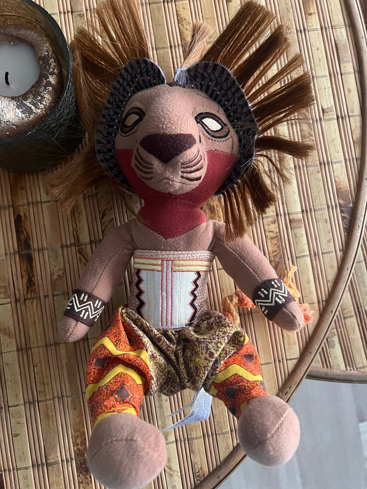 Simba knuffel uit Disney's The Lion King, Gebruikt, Disney, Ophalen of Verzenden, Met label