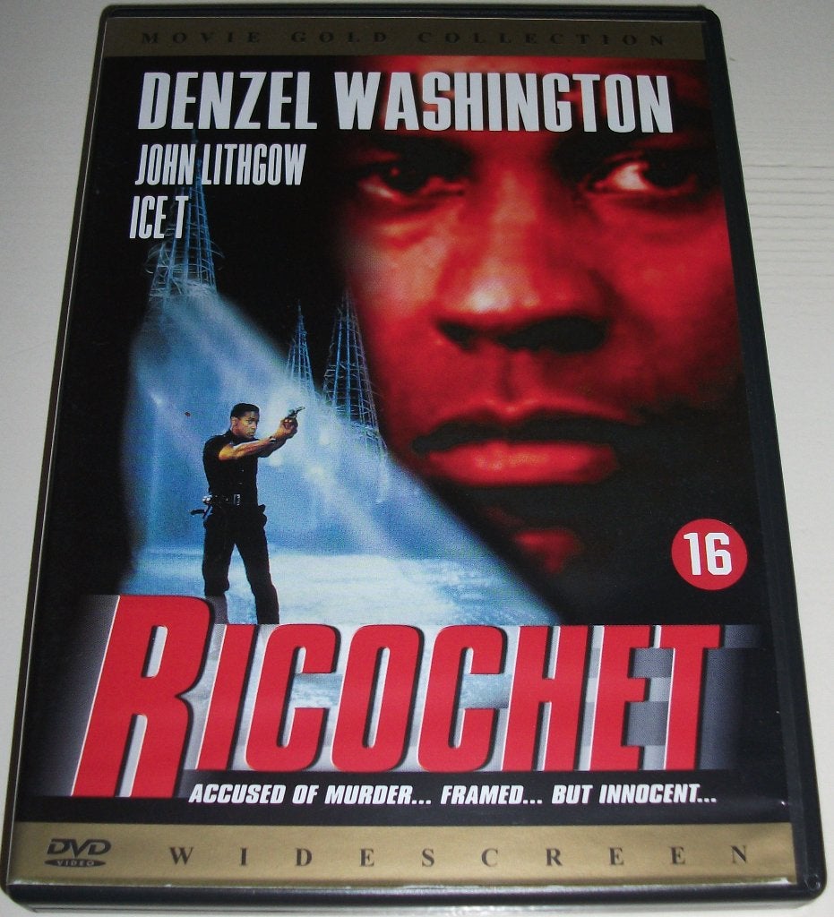 Dvd *** RICOCHET *** Accused of Murder...But Innocent..., Cd's en Dvd's, Vanaf 16 jaar, Ophalen of Verzenden, Zo goed als nieuw