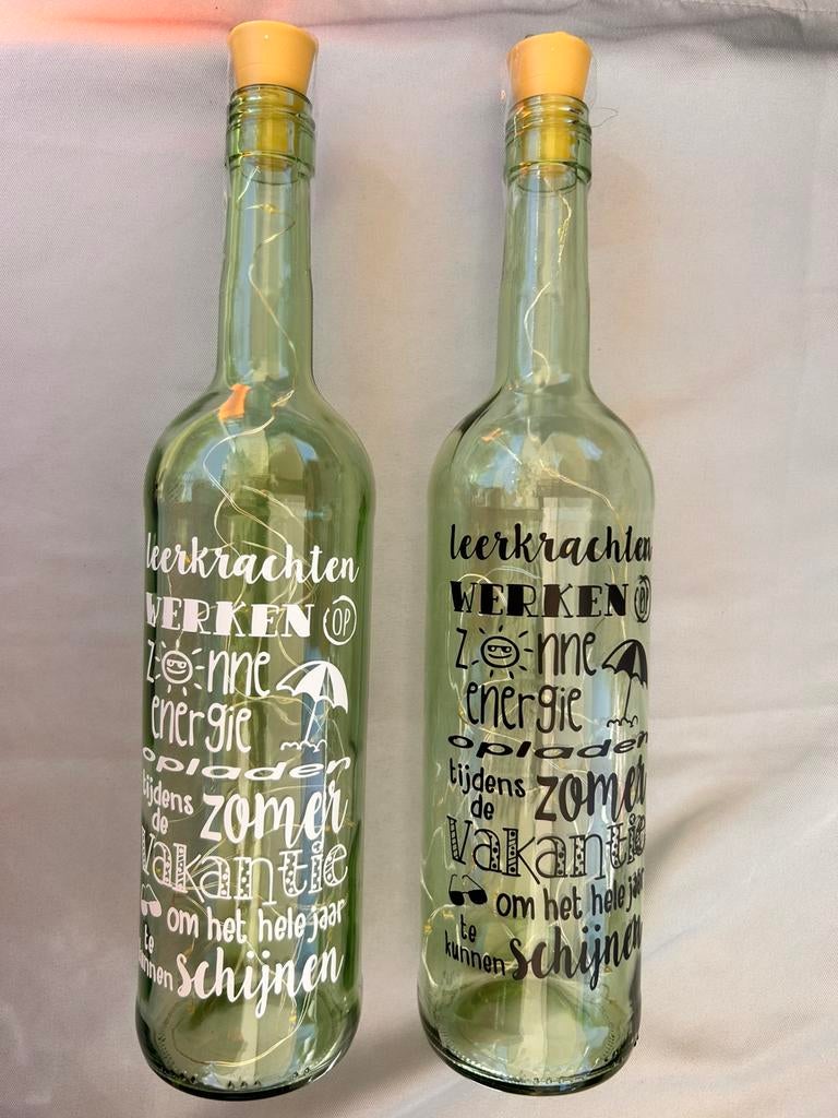Juf/ meester cadeautje solar fles, Zonne-energie, Minder dan 50 watt, Overige typen, Nieuw