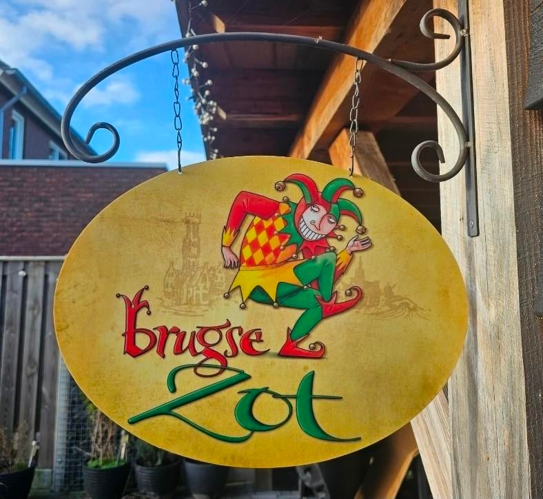 Dubbelzijdig BRUGSE ZOT uithangbord
(incl. beugel), Ophalen of Verzenden, Nieuw, Reclamebord, Plaat of Schild, Overige merken