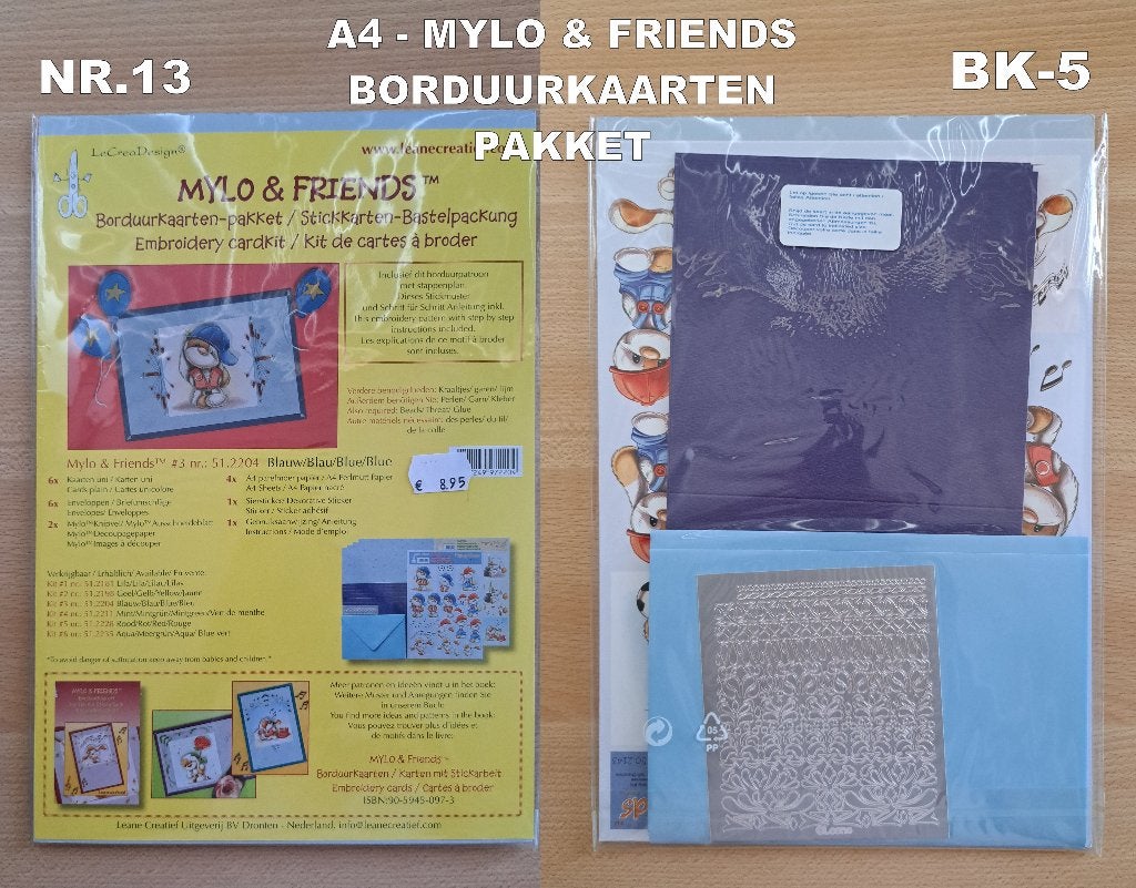 nr.13...MYLO & FRIENDS BORDUURKAARTEN-PAKKET, Ophalen of Verzenden, Nieuw, Overige thema's, Overige typen