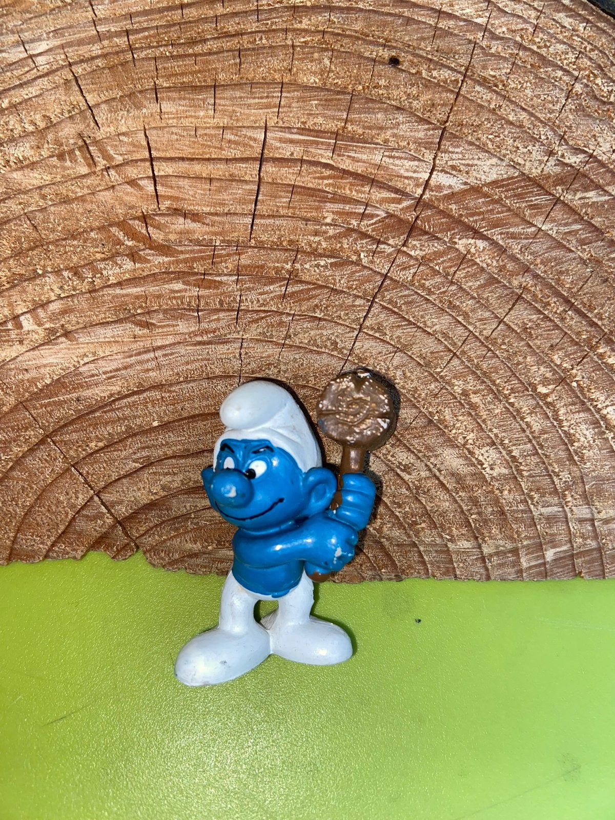 Smurfen smurf met hamer, Ophalen of Verzenden, Gebruikt, Verschillende Smurfen