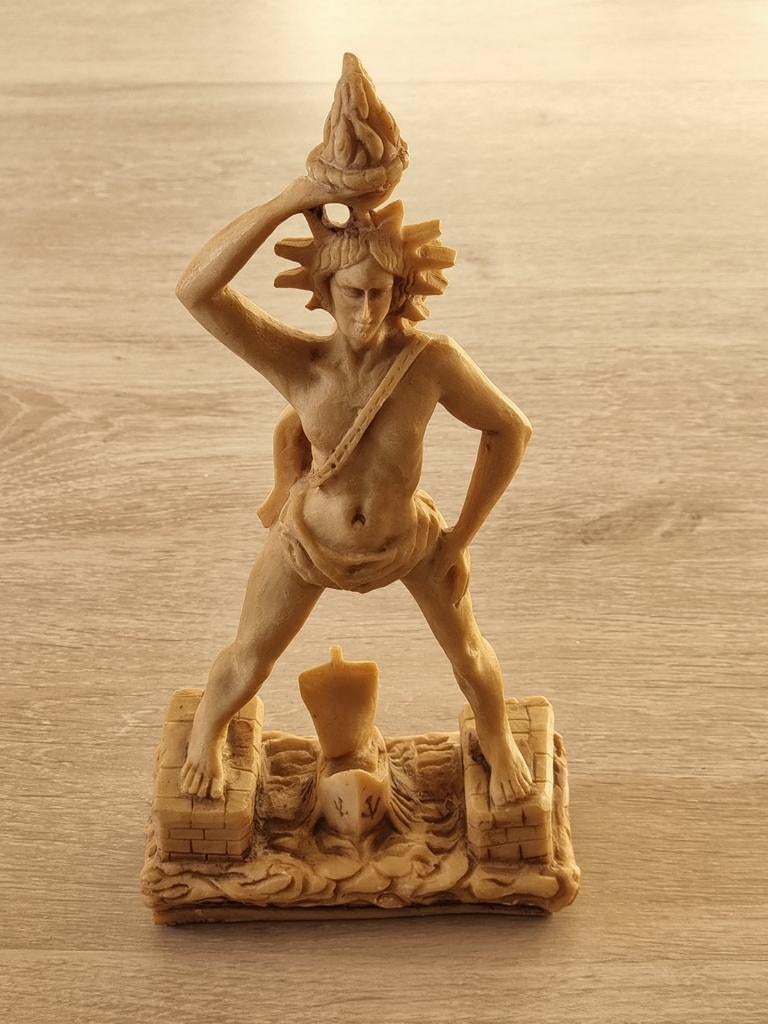 Beeld Kolossus van Rhodos, 25cm hoog, zeer goede staat, Antiek en Kunst, Kunst | Beelden en Houtsnijwerken, Ophalen of Verzenden