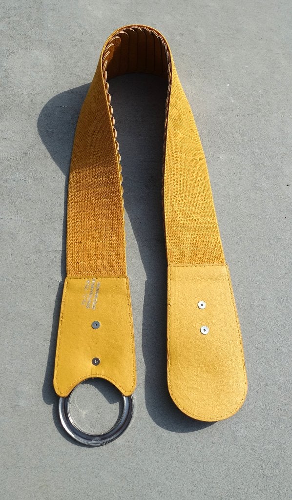 elastische damesriem / jurkriem PD-73 geel - nieuw, Kleding | Dames, Overige kleuren, 5 cm of meer, Tailleriem, Ophalen of Verzenden