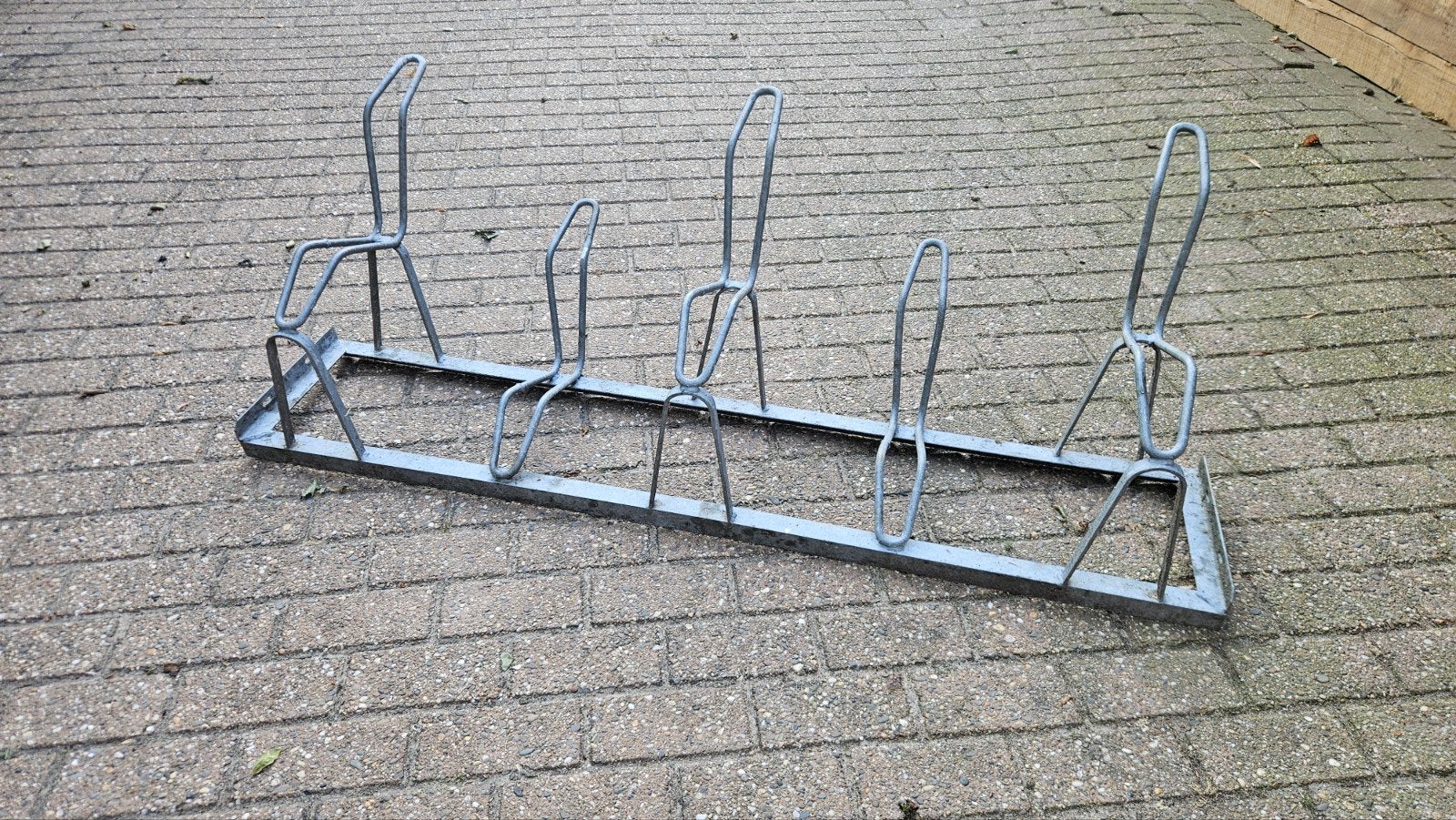 Fietsenrek voor 5 fietsen - Gegalvaniseerd staal, Ophalen, Gebruikt