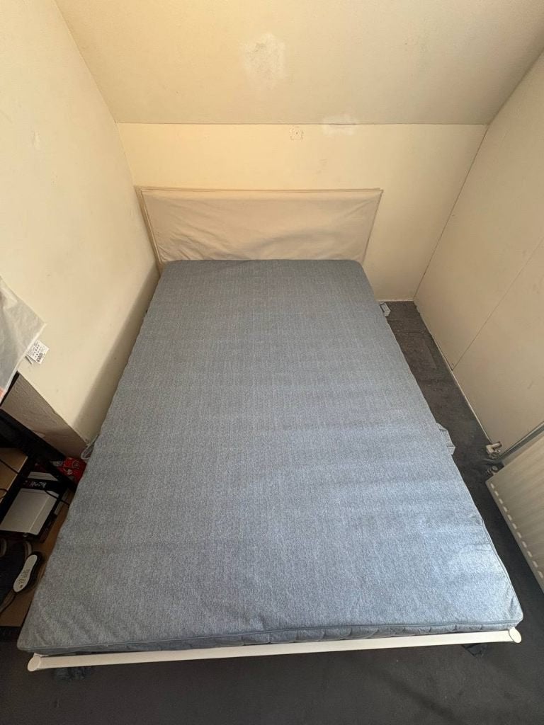 Matras  en Bedframe, Huis en Inrichting, Slaapkamer | Matrassen en Bedbodems, Ophalen, Gebruikt, Tweepersoons, Matras