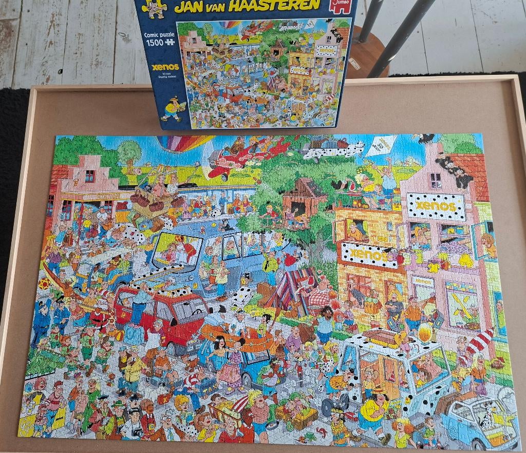 Jan van Haasteren, Xenos, 1500 stukjes, compleet, Ophalen of Verzenden, 500 t/m 1500 stukjes, Gebruikt, Legpuzzel