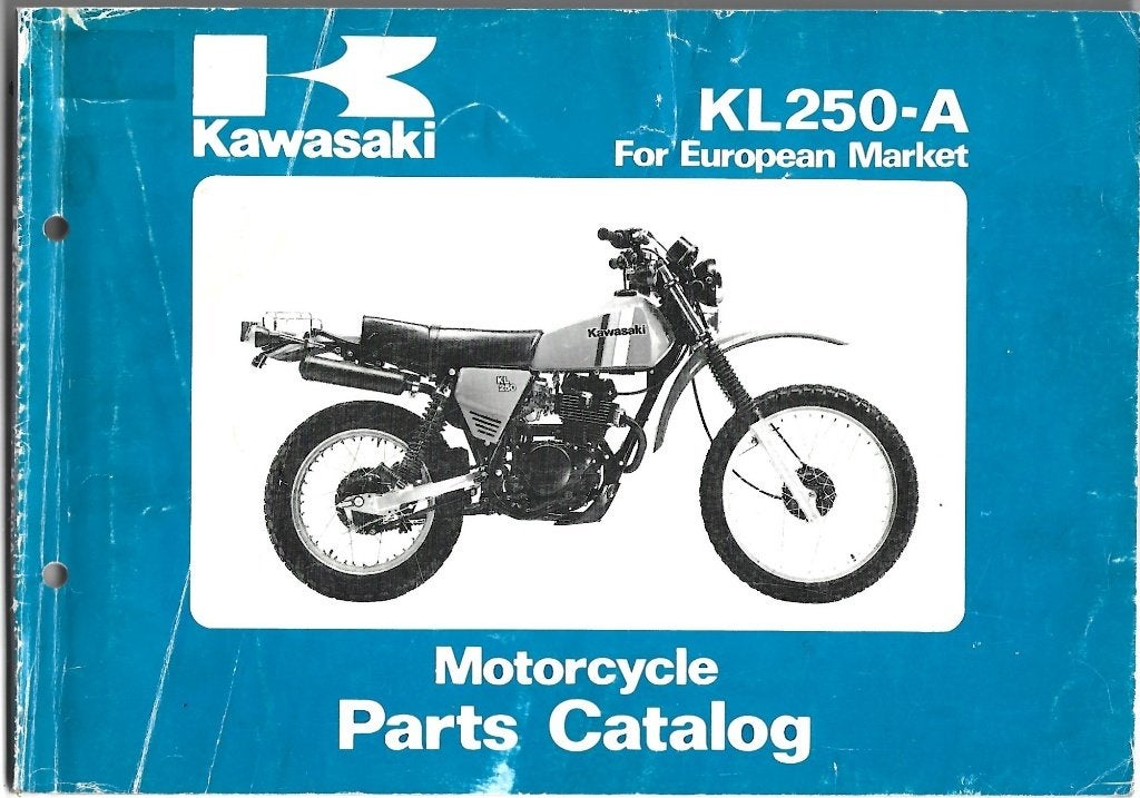 Kawasaki KL250 A Parts List (639s), Ophalen of Verzenden, Kawasaki