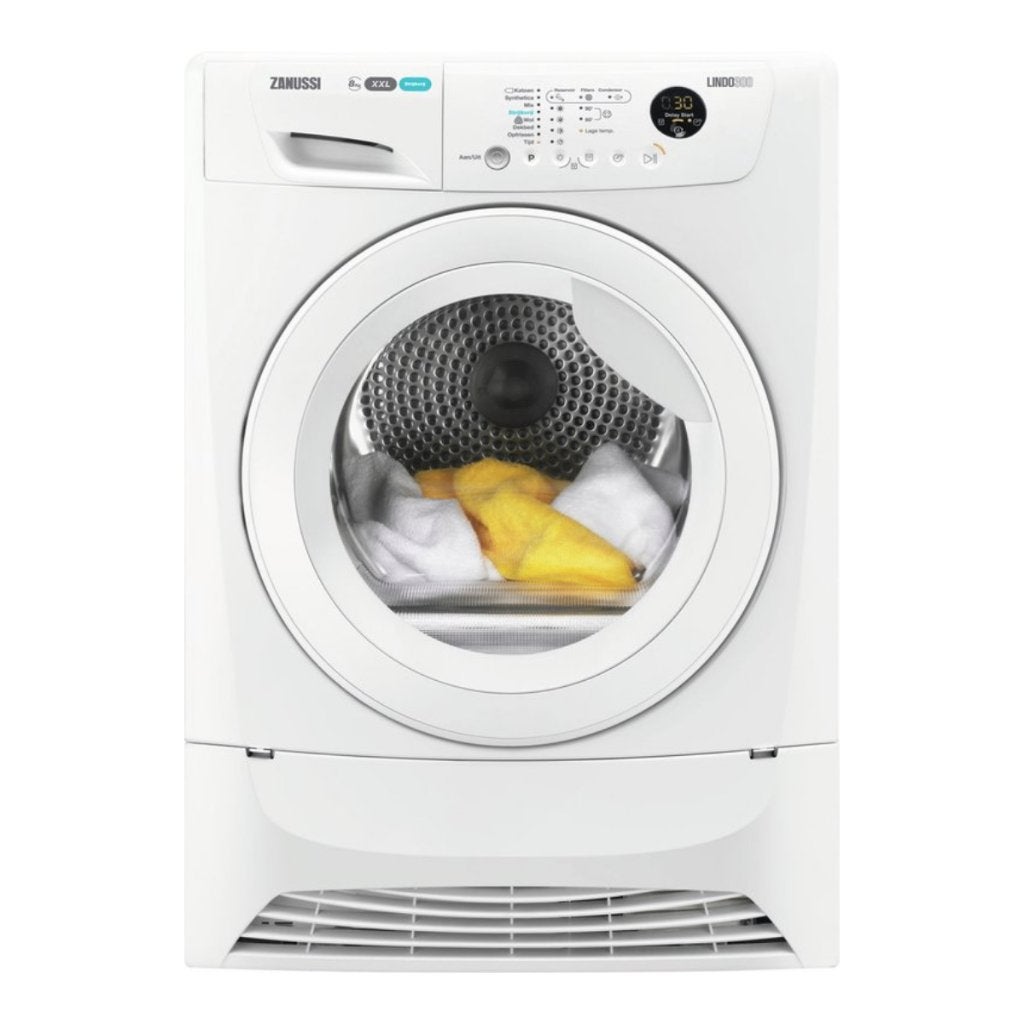 Droger + Wasmachine, Witgoed en Apparatuur, Ophalen, Gebruikt, 8 tot 10 kg, Voorlader