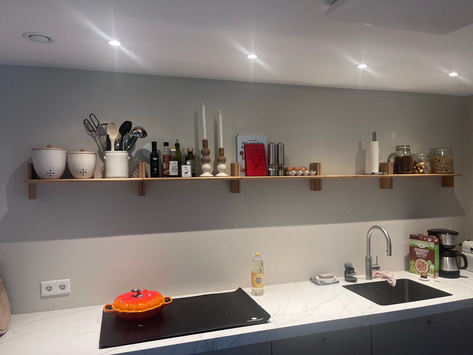 IKEA KLAVRESTRÖM Wandplank Eiken 60x20 cm (5 stuks), Ophalen, Nieuw