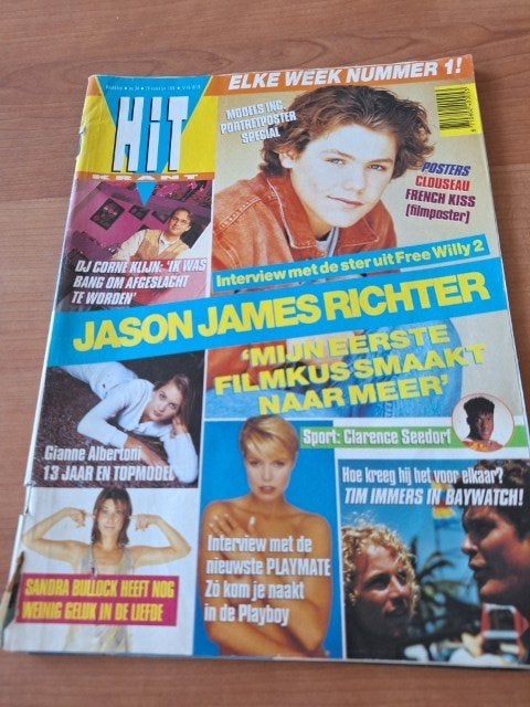 Hitkrant 1995 Iron Maiden Model Clarence Seedorf Playmate, Verzenden, Gelezen, Muziek, Film of Tv