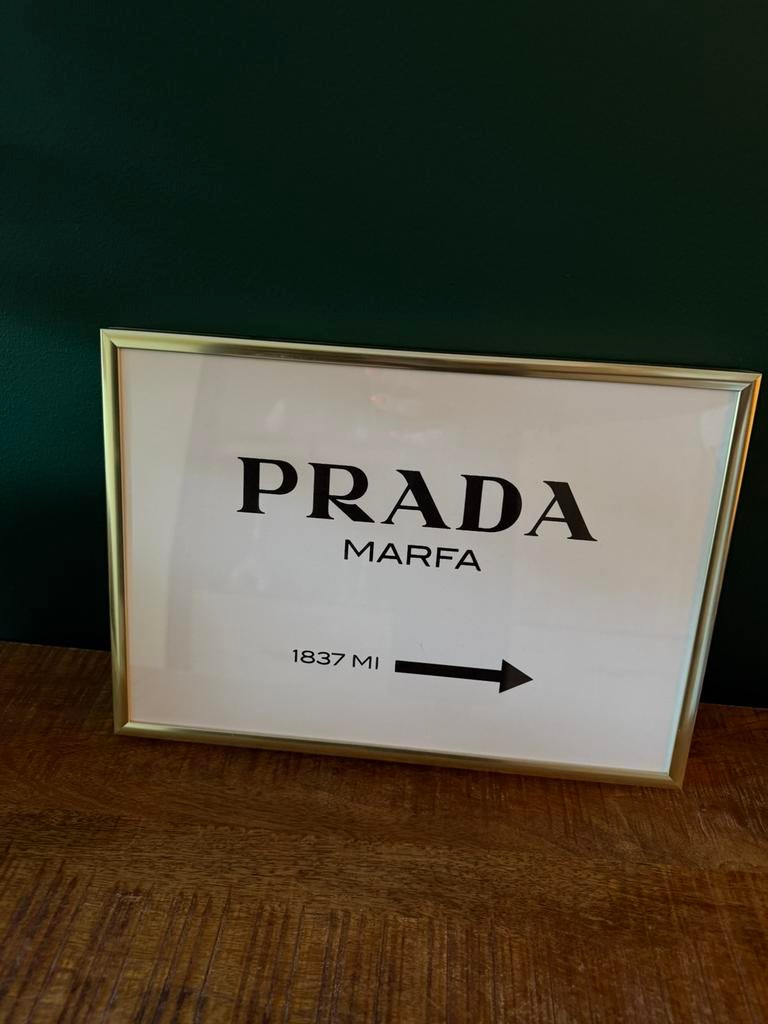 Fotolijst met poster desenio, Minder dan 50 cm, Metaal of Aluminium, Ophalen of Verzenden, Zo goed als nieuw