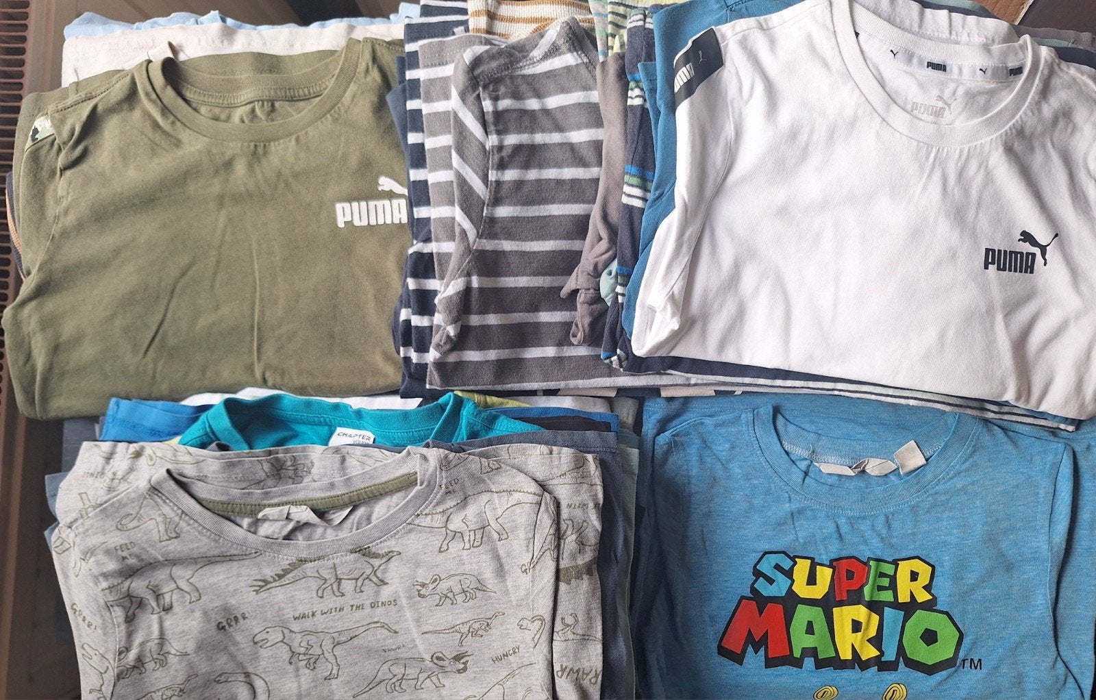 Jongens T-shirts - Diverse maten (o.a. Puma, Super Mario), Ophalen of Verzenden, Maat 128