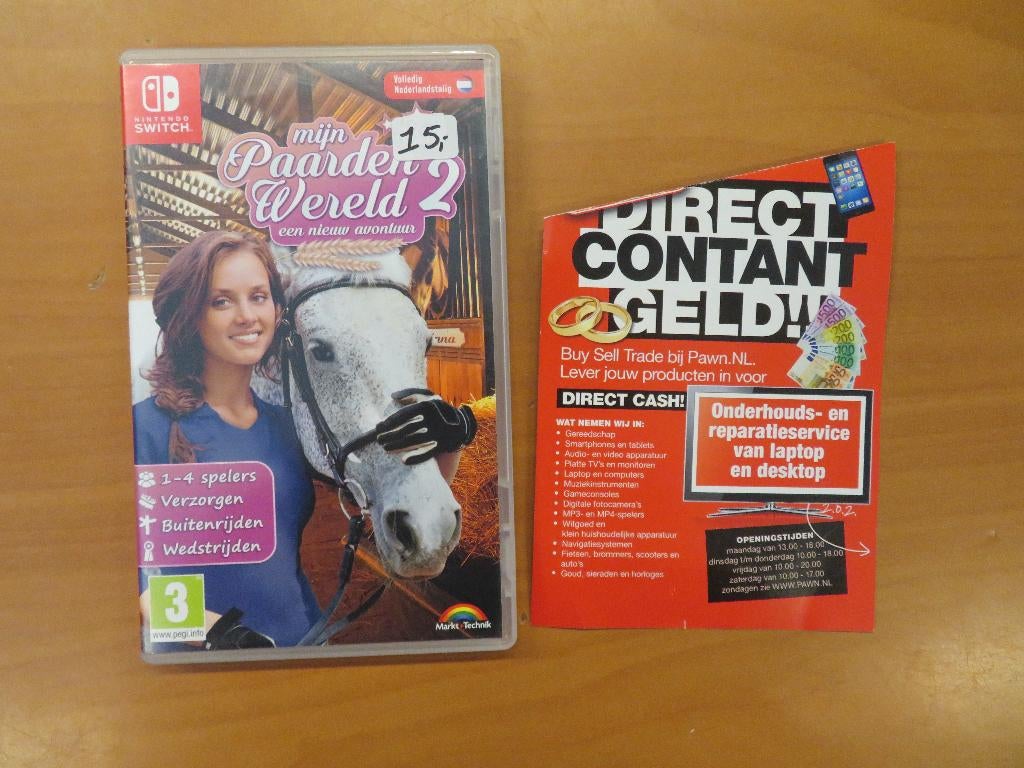 Nintendo Switch Mijn Paardenwereld 2: Een Nieuw Avontuur, Gebruikt, Ophalen, Avontuur en Actie, 3 spelers of meer
