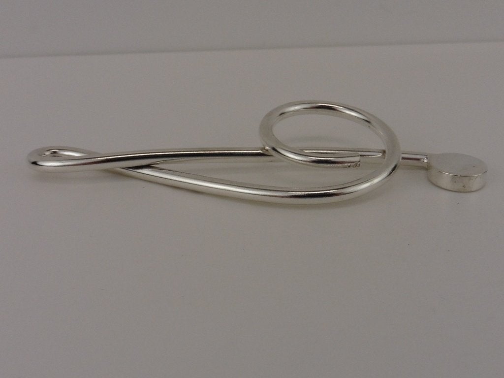 Zilveren hanger Muzieksleutel                            Z80, Sieraden, Tassen en Uiterlijk, Gebruikt, ., Ophalen of Verzenden