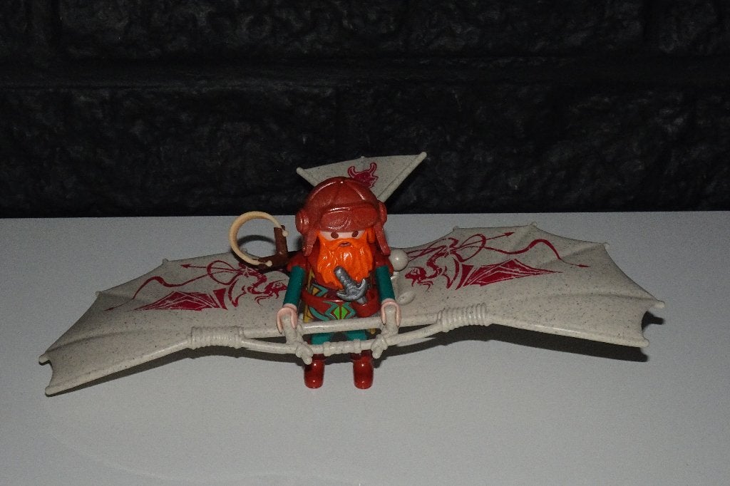 02 - Dwerg ridder met zweefvlieger 9342, Kinderen en Baby's, Ophalen of Verzenden
