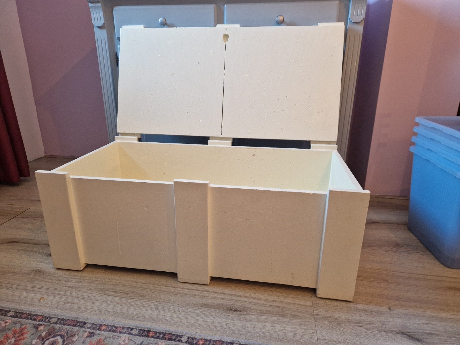 Mooie houten opbergkist, Ophalen, Gebruikt, 50 tot 100 cm, 75 tot 100 cm