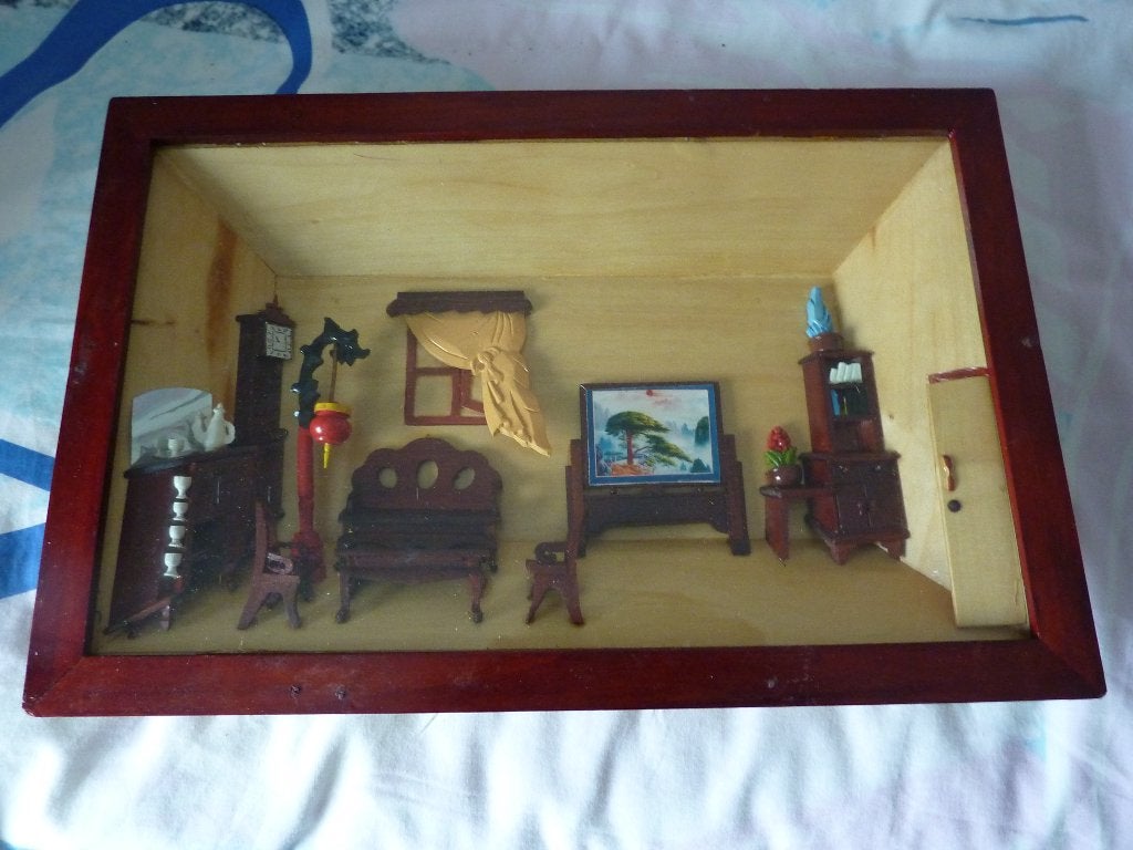 handmake wanddecoratie chinese woonkamer in 3 D, Huis en Inrichting, Woonaccessoires | Wanddecoraties, Gebruikt, Oosters, Hout